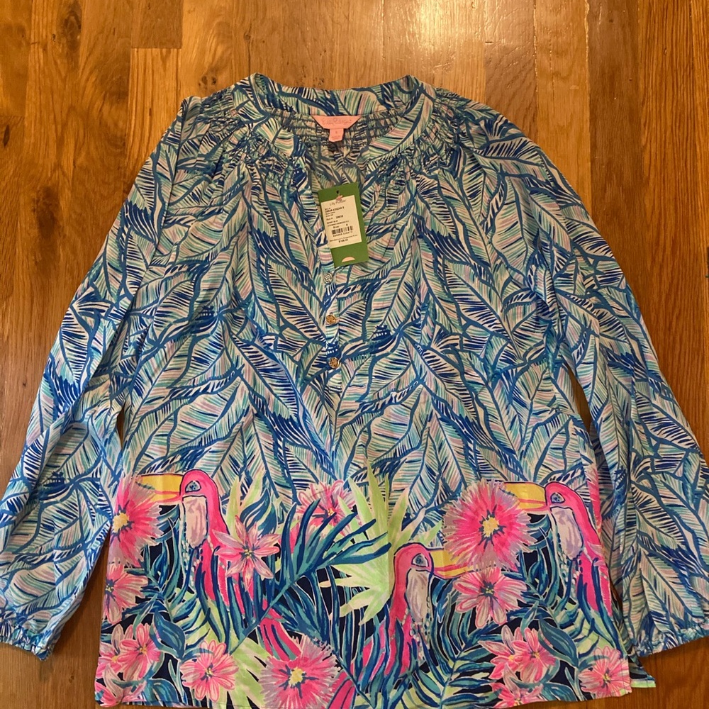 Lilly Pulitzer silk blouse-NWT